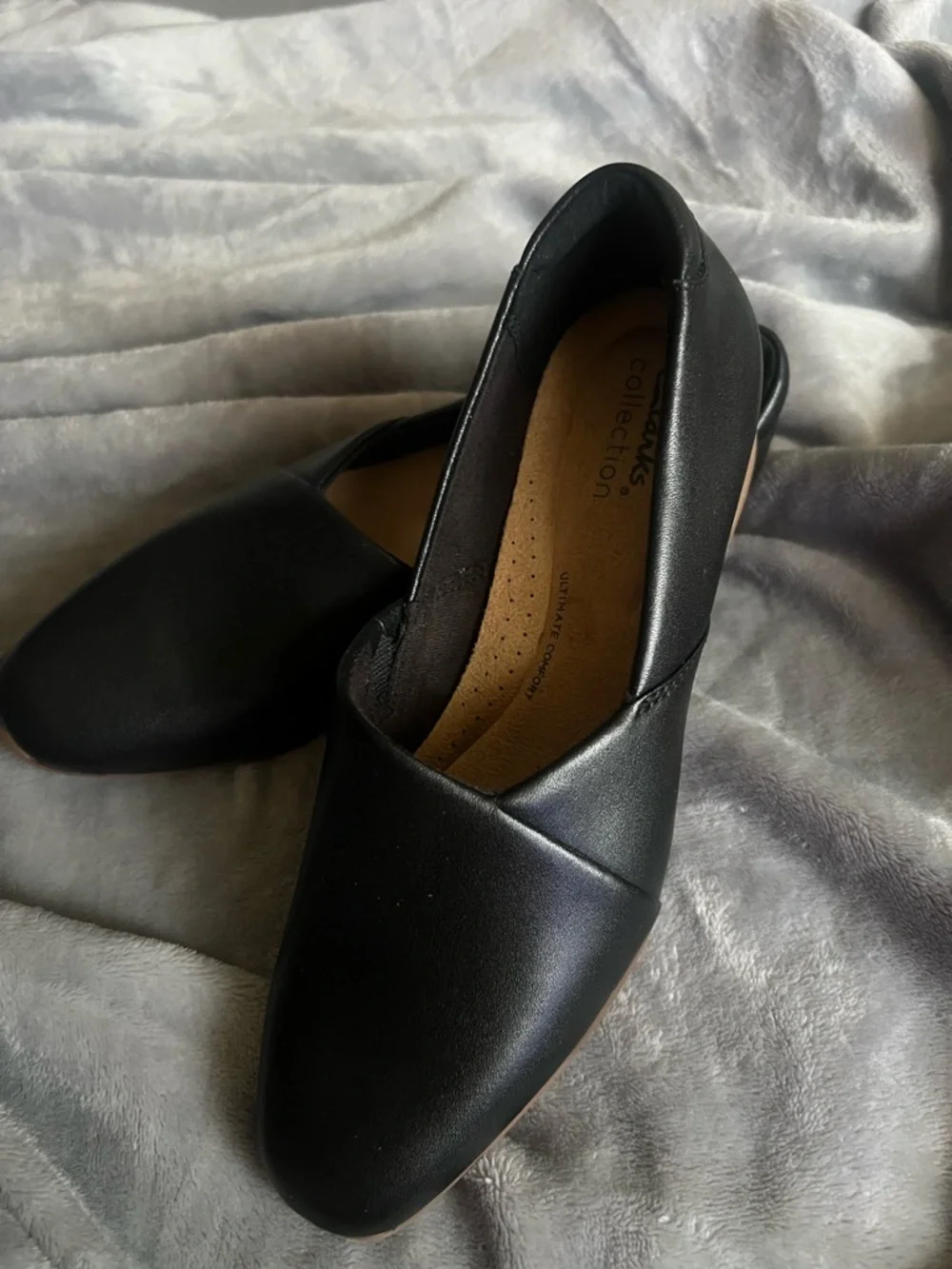 Clarks | Shoes | Clarks Collection Ultimate Comfort Black Leather ...